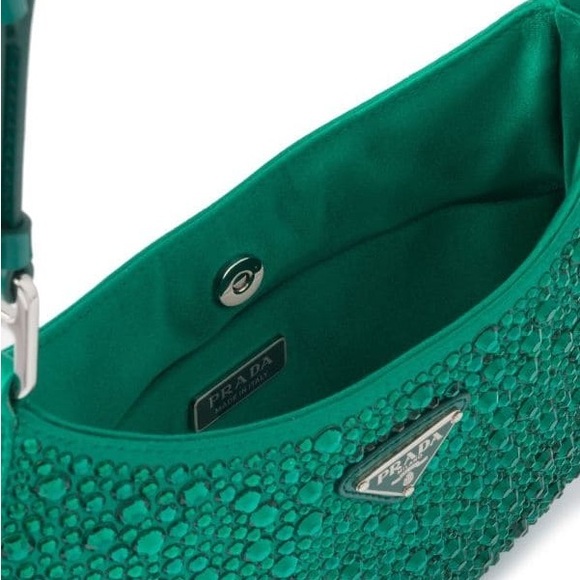 Prada mini satin cleo with crystals NWT - Picture 4 of 9